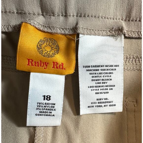 NWT Women's Rudy Rd. Chino Pants Size 18 - Picture 6 of 6